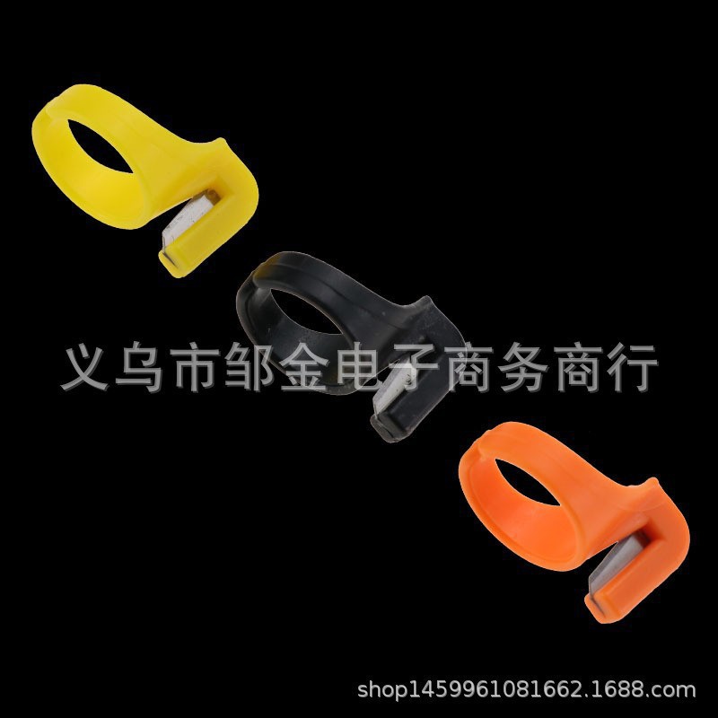 Venta directa de fábrica Herramientas de costura Cubierta de cuchillo de anillo Cuchillo de dedo Embalaje textil Cortar cuerda Cuchillo de dedo Anillo Cortador de alambre
