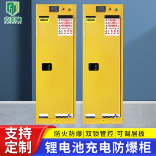 [Processing and Customization] Charging Explosion-Proof Cabinet Electric Vehicle Lithium Battery Charging Safety Cabinet Battery Storage Fire-Proof Box Lead