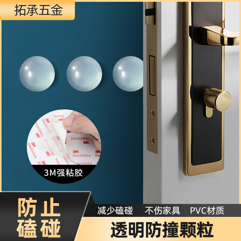 Partículas anticolisión transparente accesorios de muebles de partículas antideslizantes de silicona redonda almohadilla de pie de silicona de absorción de choque mesa y silla Mat