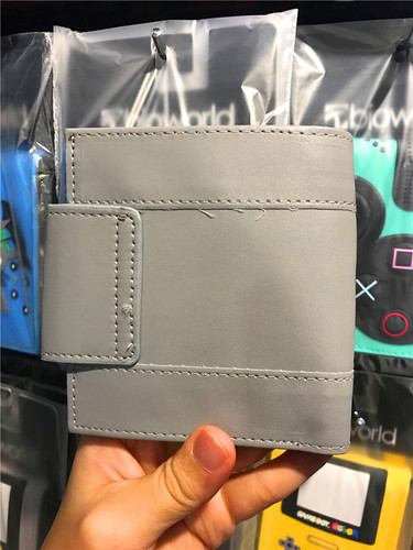 Playstation Gamepad Wallet Men's Wallet Student Gray Short Bifold Men's Coin Purse