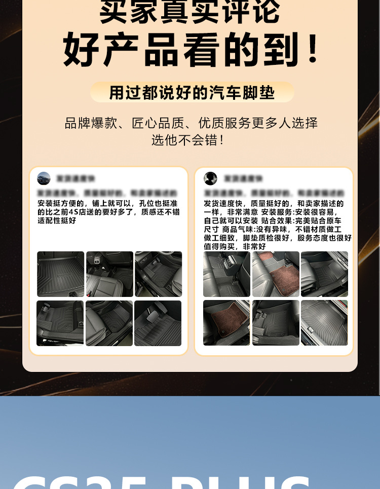 Suitable for Changan CS35 PLUS floor mats, 2012-2024 model car accessories, full-coverage driver's side floor mat