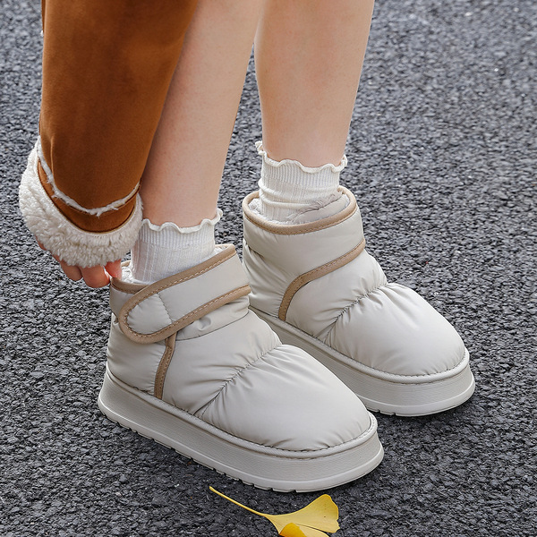 winter insulated keep warm slippers platform