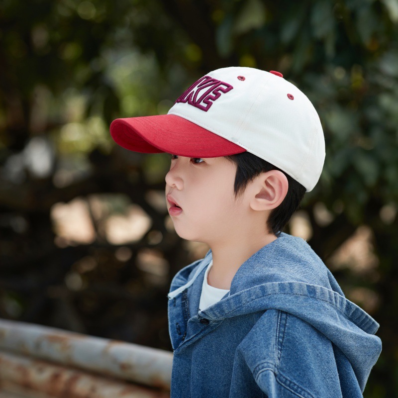 Kids Casual Sun Hat UPF 50+ Children's Summer Thin Breathable Mesh Baseball Cap, Unisex Baby Korean Style Letter Sun Protection Cap_voghion.com