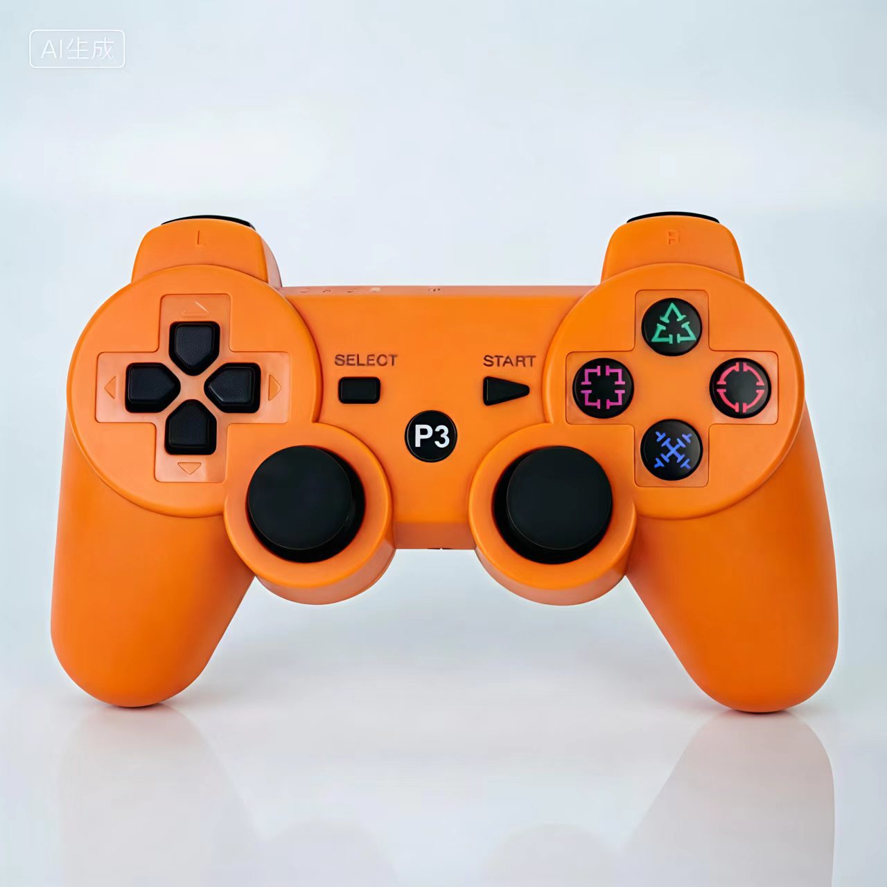 Control de Juego Inalámbrico con Doble Vibración P3 de Acrílico para PC y Consolas