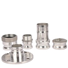 铝合金板把式快速接头E型F型A型阳端圆法兰胶管软管油管输油快接