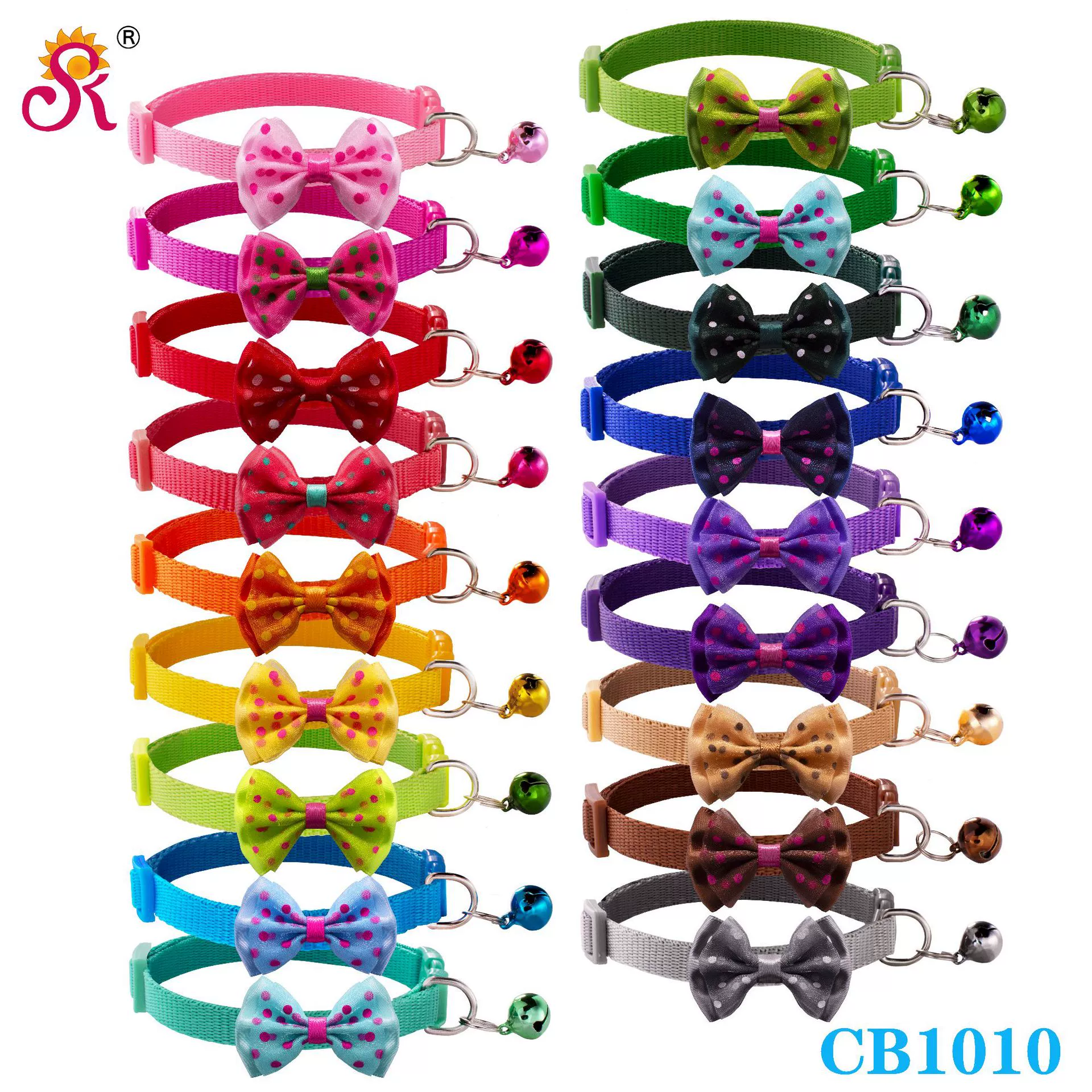 1,0 Ошейник-бабочка для собак Кошачий ошейник колокольчик Высококачественная цветная Пряжка Большой в наличии Заводской магазин
