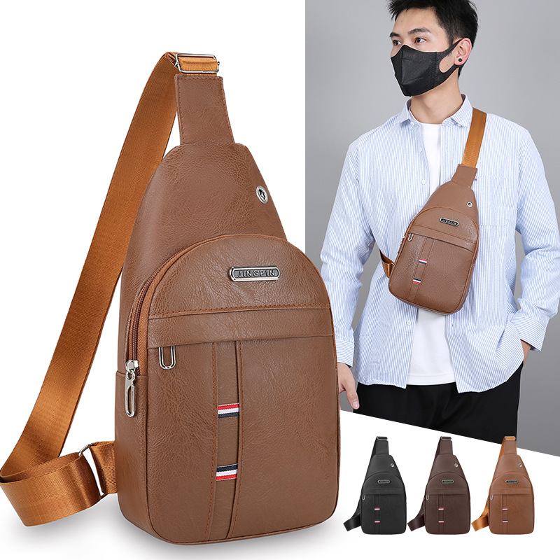 Transfronterizo 2025 nuevo bolso de moda para hombres bolso de pecho al aire libre gran capacidad mochila pequeña mochila deportiva mochila de negocios pecho