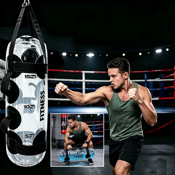 Boxing Punching Bag, Martial Arts Gym Hanging Punching Bag, Gym Training Equipment, Weightlifting Punching Bag, Muay Thai Weighted Water Bag