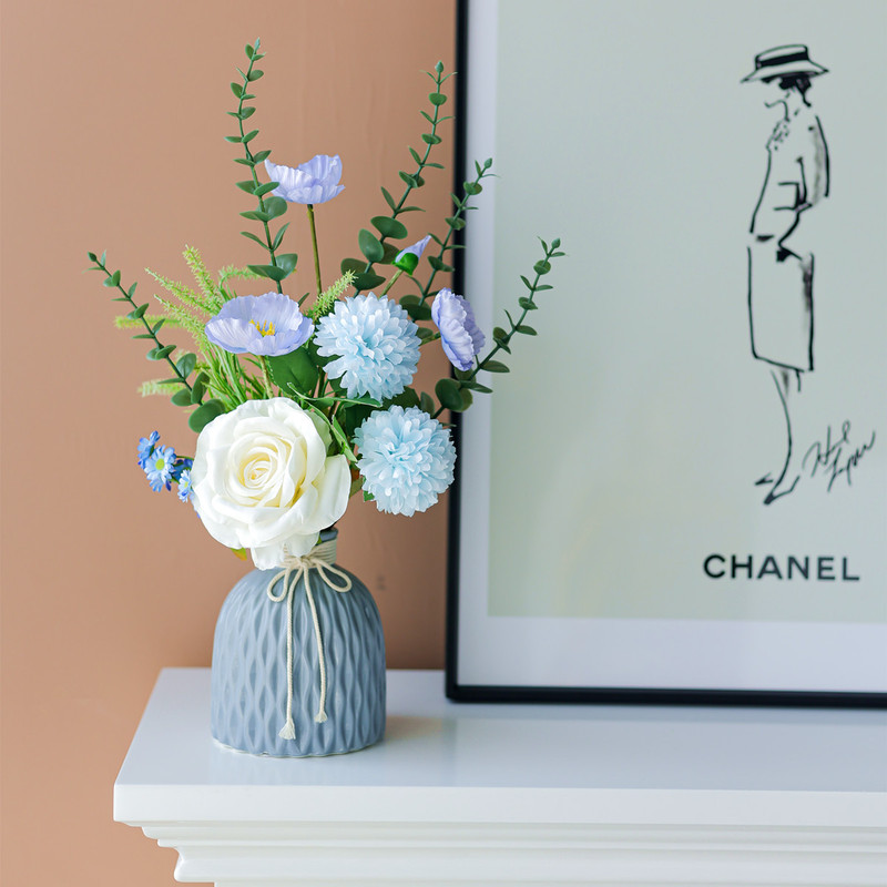 2022 new high-end artificial flower artificial flower decoration Nordic fresh living room dining table decoration flower arrangement decoration 2022 new high-end artificial flower artificial flower decoration Nordic fresh living room dining table decoration flower arrangement decoration