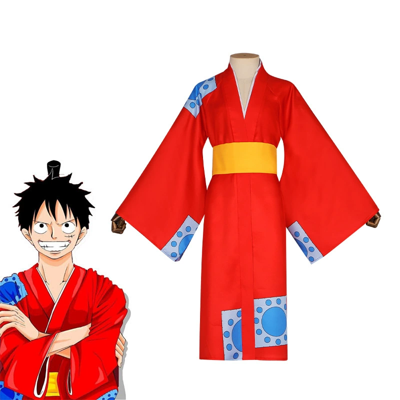 Аниме One Piece и COS COS сервис Лuffy Саурон Трафар coslay кимоно игра
