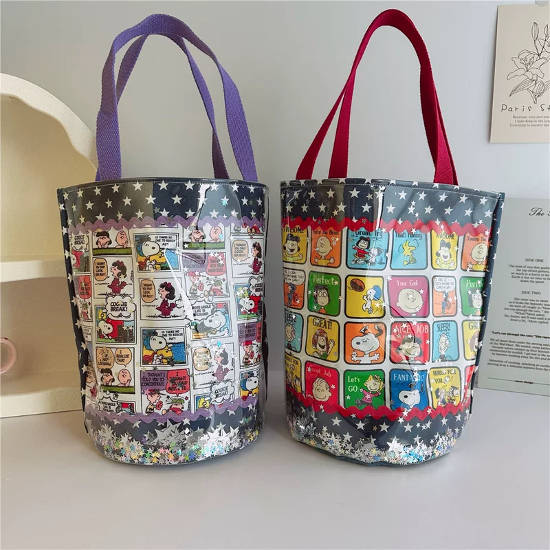 Double-sided design one-shoulder bag