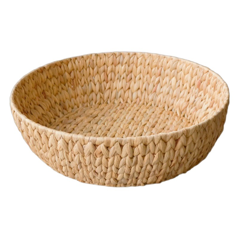 Cama para gatos de ratán de estilo japonés, cama para gatos tejida a mano, universal para todas las estaciones, pelo no colapsado y no pegajoso, tabla de agarre para gatos redonda de paja de invierno