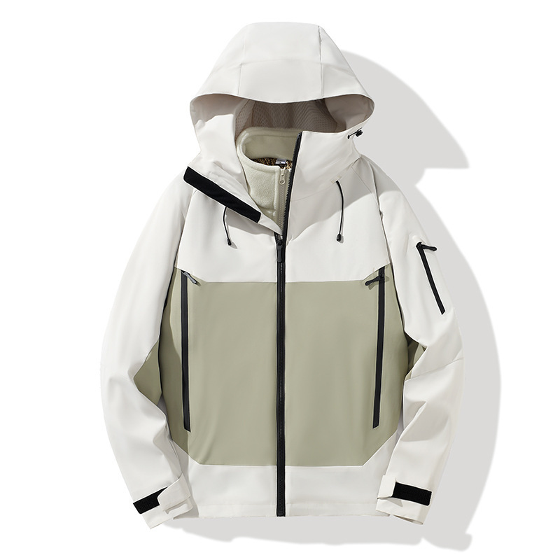 Ropa de asalto masculina 3 - en - 1 revestimiento desmontable nuevo otoño y invierno al aire libre impermeable abrigo a prueba de viento para mujeres protector de cuello magia