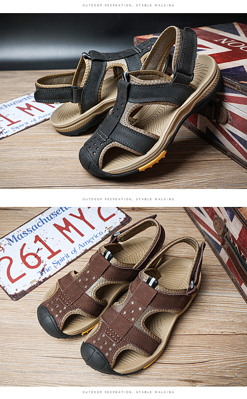 Hélio Leather Sandals Image 8