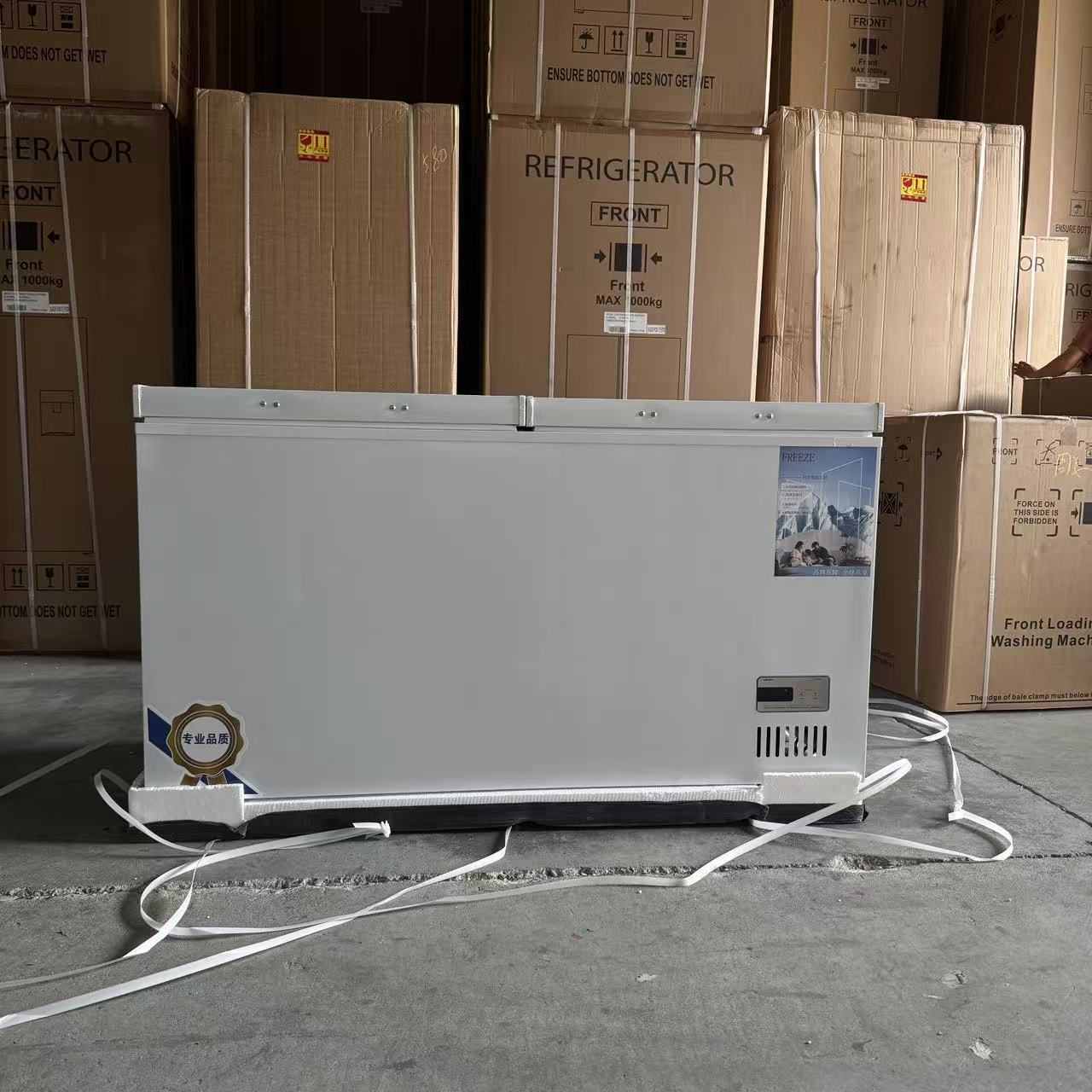 Cross-Border Export Freezer Commercial Large-Capacity Refrigerated and Frozen Horizontal Energy-Saving Single-Temperature Dual-Use Dual-Temperature Freezer Freeze