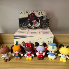 泡泡玛特抖音爆款DIMOO萌粒DIY手办公仔桌面摆件玩具潮玩盲盒玩具