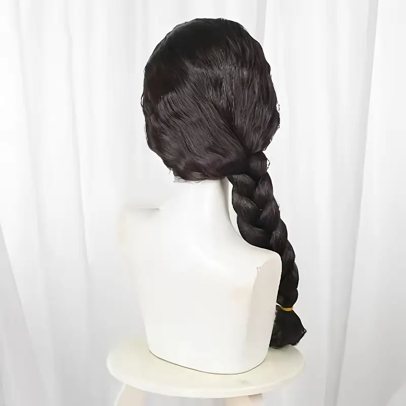 In-Stock Dominator Magic Wicked Witch Elphaba Dark Brown Side Part Braided Long Hair Cosplay Wig In-Stock Dominator Magic Wicked Witch Elphaba Dark Brown Side Part Braided Long Hair Cosplay Wig