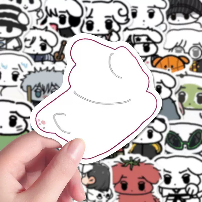 132 Jin Minting Animal Plastic Curry Dog Stickers Hot Cute Aespa Jin Winter Support Peripheral Waterproof Stickers