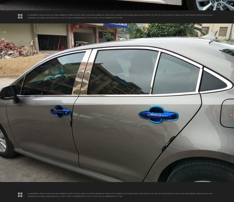 Suitable for Toyota Corolla/ringling Window Bright Strips 14-23 New and Old Decorative Stainless Steel Corolla Decorative Strips