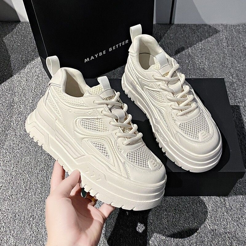 Kaiite Small Stature Height-Increasing Casual Sneakers, Summer Versatile Breathable 2026 Fashion Hot Style, Platform Sole, Wear-Resistant