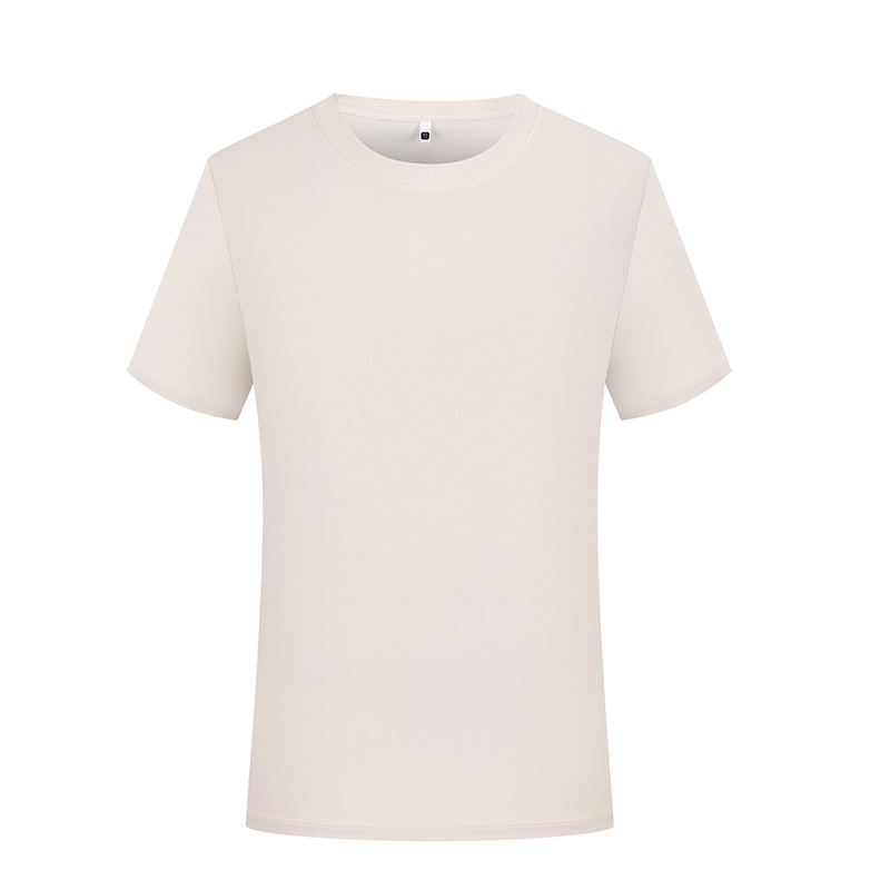 7A antibacteriano 40 200G camiseta de cuello redondo de seda de mora personalizada ropa de grupo camiseta cultural ropa de trabajo de manga corta impresa hecha a medida