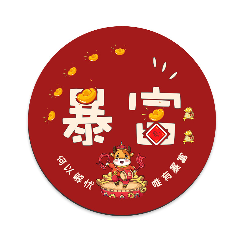 Alfombrilla de ratón redonda, pequeña y portátil, con antideslizante y soporte para muñeca