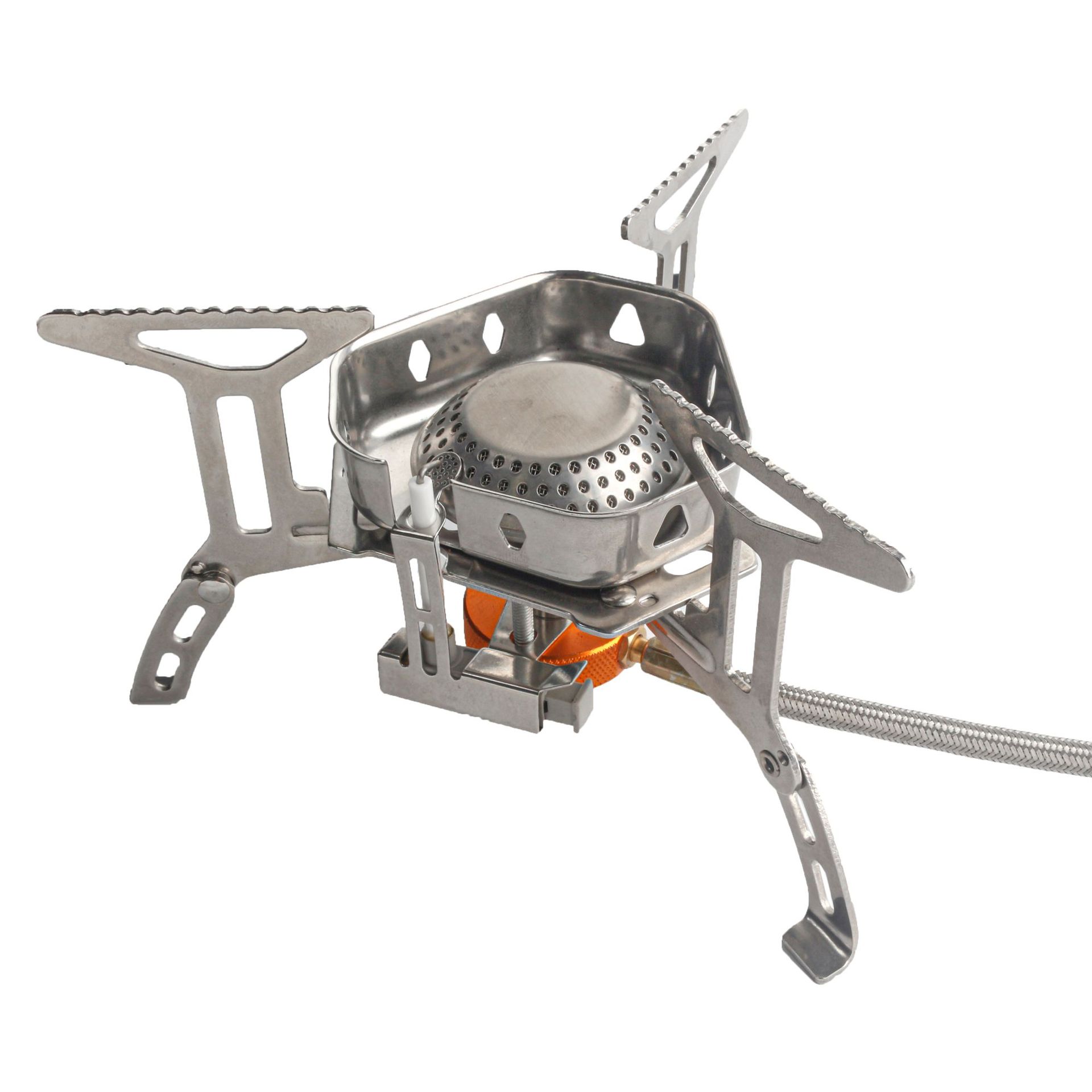 Estufa a prueba de viento al aire libre estufa de camping dividida estufa de gas portátil picnic estufa de gas plana estufa de encendido electrónico