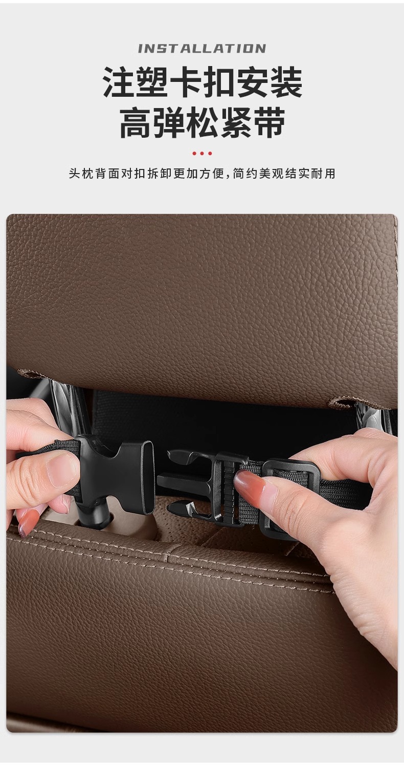 Suitable for Bmw Headrest and Waist Cushion 1/3/5/6Gt/7 Series 1X3X5/Ix3 Neck Pillow Car Interior Supplies Decoration