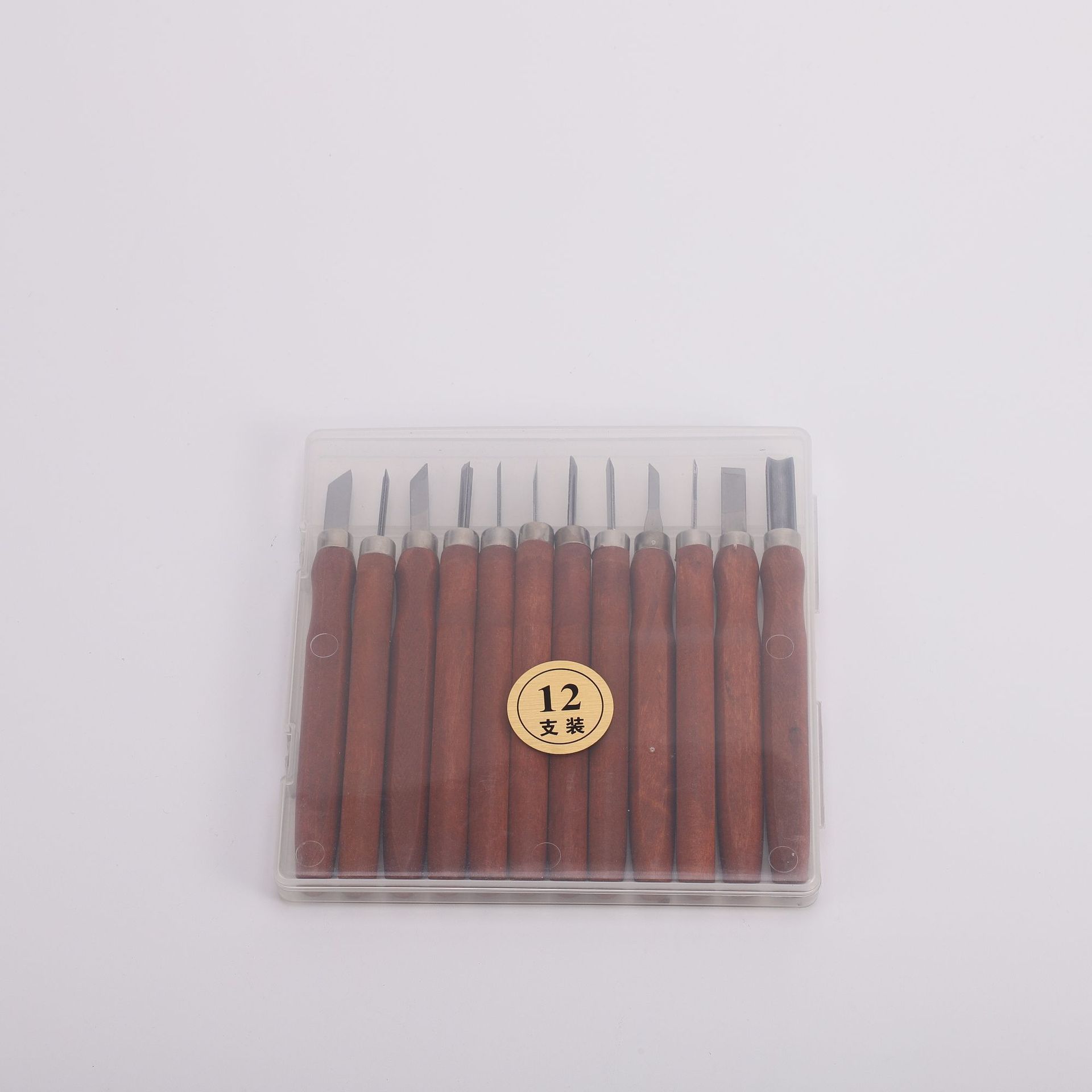 仿红木12件套手工木刻刀学生美工雕刻刀美工刀木匠篆刻工具套装
