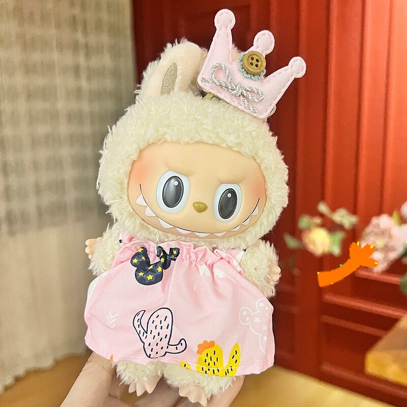 ラブブー ラブブー ベビー服 1代目、2代目、3代目 17cm ペンダント ぬいぐるみ 服セットのみに適しています。|undefined