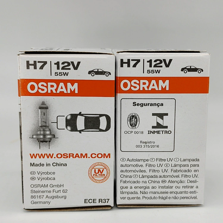 Осрам OSRAM 64210 12В 55Вт H7U CLASSIC 499CLC автомобильная ближняя и дальняя световая лампа