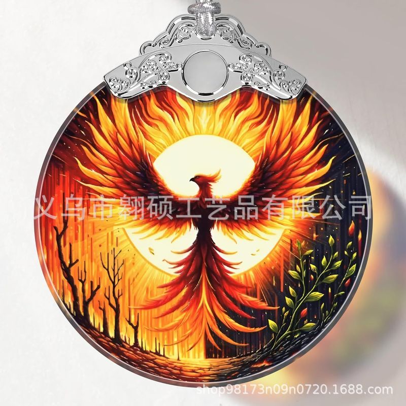 彩色玻璃饰品,圣诞装饰品,圣诞树装饰,凤凰圣诞装饰,凤凰圣诞树装|undefined