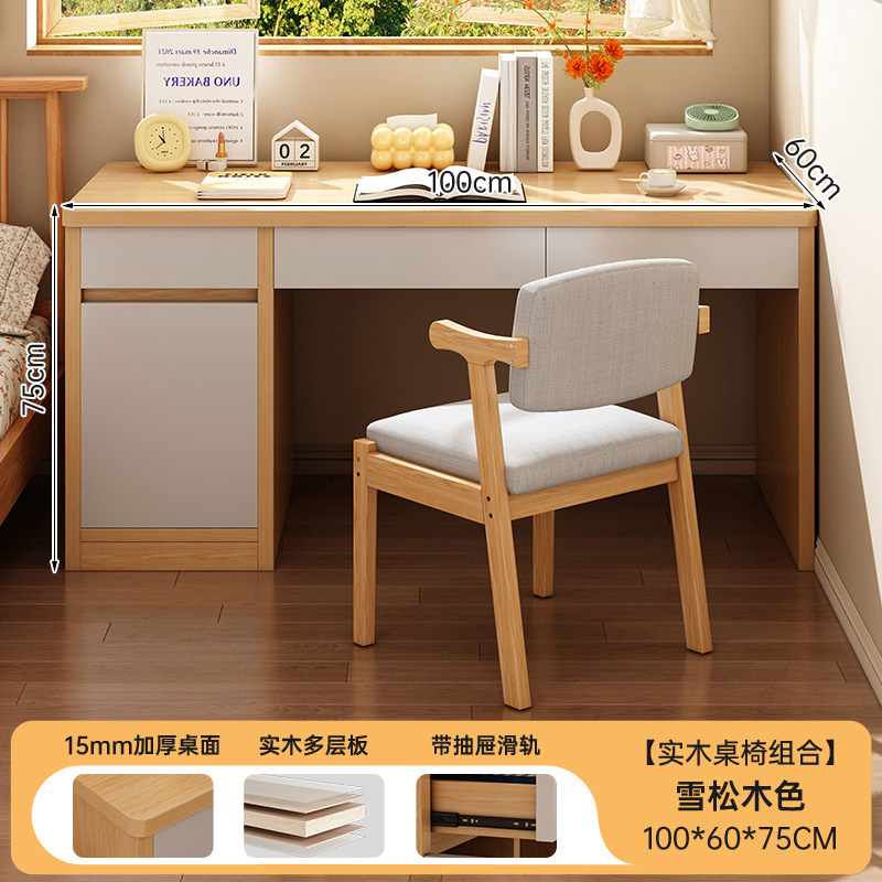 Mesa de estudio para estudiantes en el hogar dormitorio escritorio moderno escritorio dormitorio escritorio con cajón escritorio