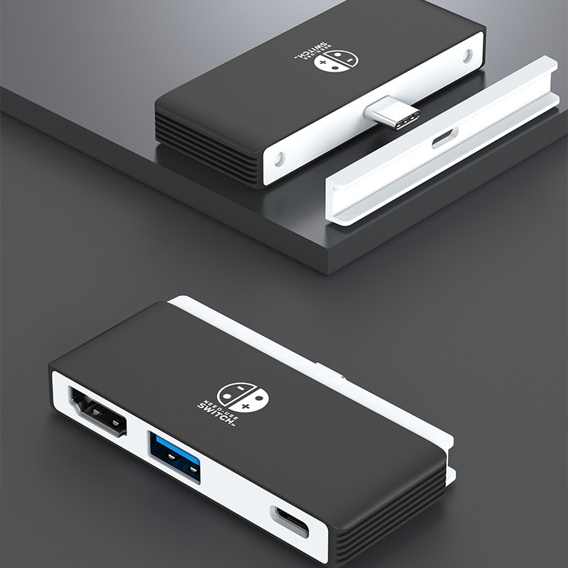 Type-C DoCKing Station Switch Base Three-in-one USB-C Conversion HDMI NotebooK 4K Portable DoCKing Station