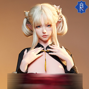 @`Full Body Solid Silicone Doll, Non-Inflatable Doll for Men, Insertable Real-Life Version with Pubic Hair, Kali