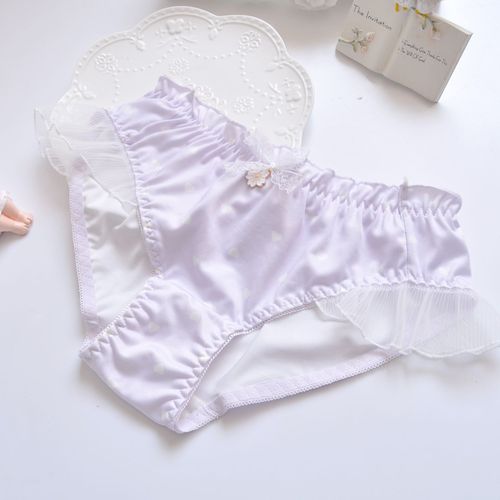Long-term supply of Japanese style small fresh multi-color printed milk silk princess embroidered triangle girl cute women's underwear