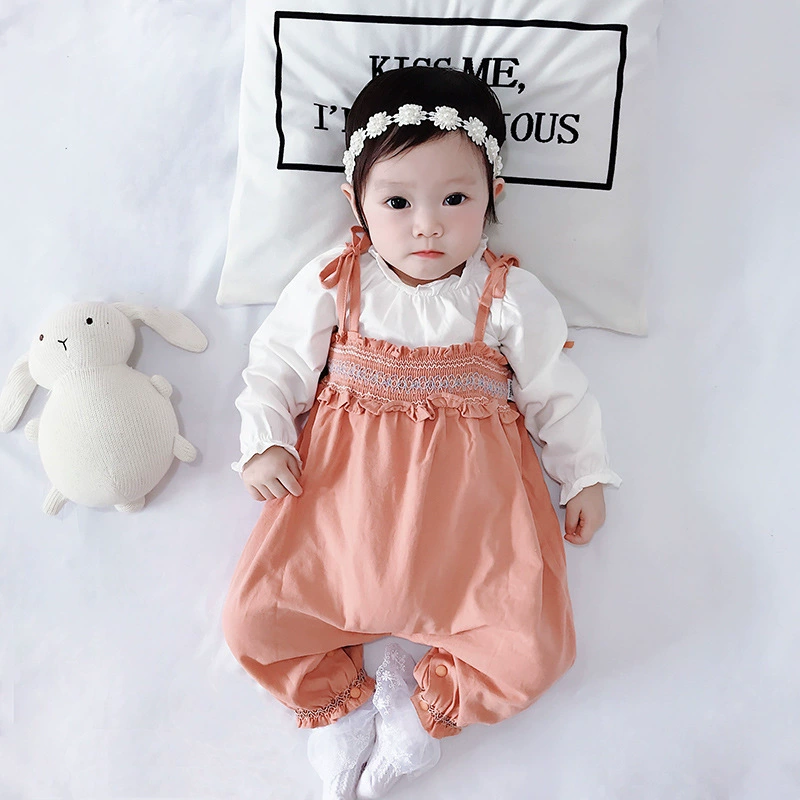 24 корейские весенние новые детские комбинезоны осень с длинным рукавом