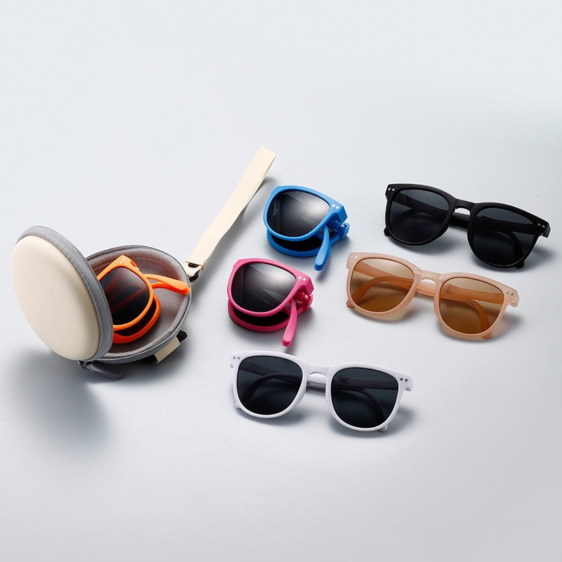 Kids Foldable Sunglasses Uv Protection Trendy Style For Children_voghion.com