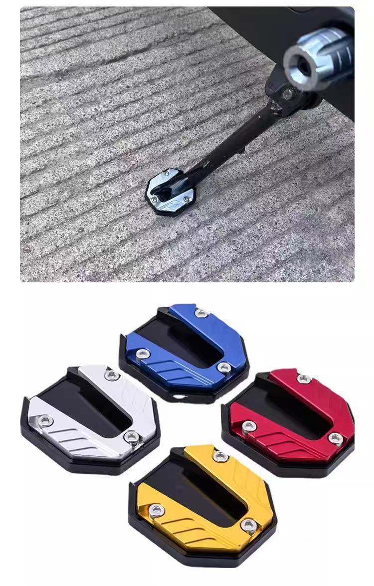Motorcycle and electric vehicle modification accessories: single-side support pad, anti-slip foot support, widened and enlarged base