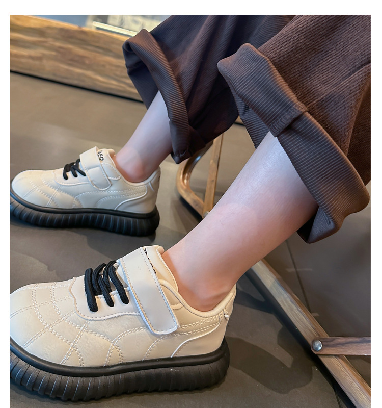 Pantofi casual pentru copii, primăvară și toamnă, pantofi sport pentru fete, la modă nouă, tălpi moi, toate se potrivesc cu pantofii respirabili în stil britanic_voghion.com