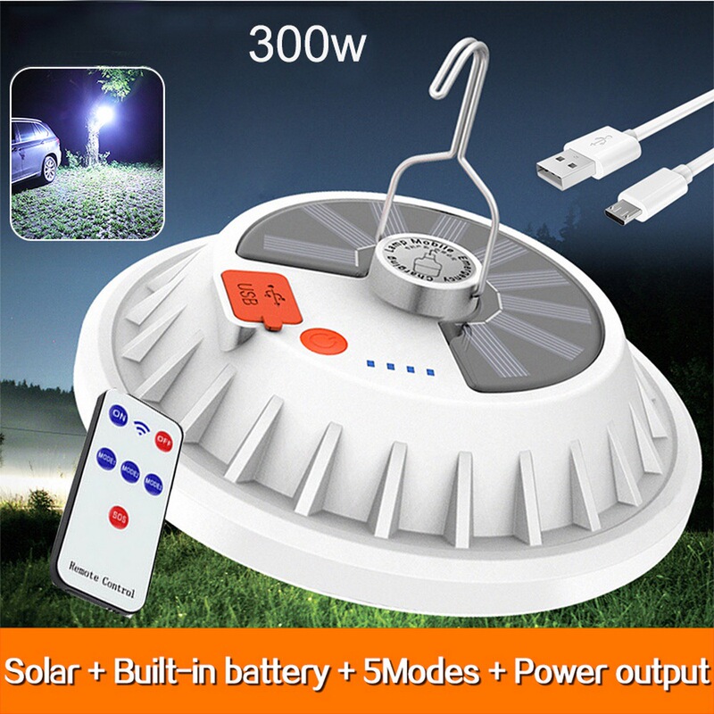 Cross-border hot sale LED night market light solar charging UFO light with emergency charging treasure mobile solar light Cross-border hot sale LED night market light solar charging UFO light with emergency charging treasure mobile solar light