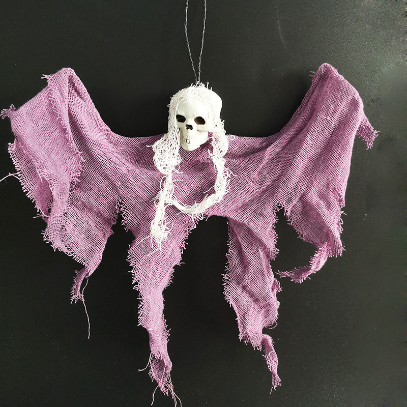 Halloween cráneo pequeño fantasma colgando atmósfera decoración accesorios fantasma día terror fantasma colgante colgante image 3