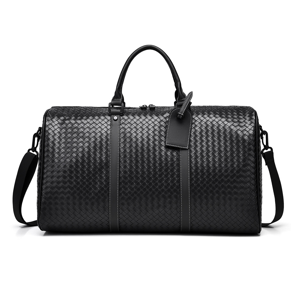 Cross-Border Luggage Bag Pu Plaid Travel Bag Satchel Maternity Storage Waterproof Leisure Travel Large Capacity Travel Bag