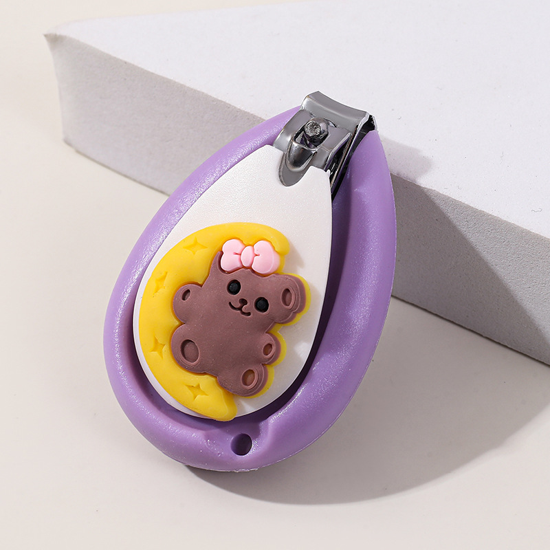 Cortaúñas de Seguridad para Bebé, Plástico y Acero Inoxidable, para Bebés y Niños Pequeños