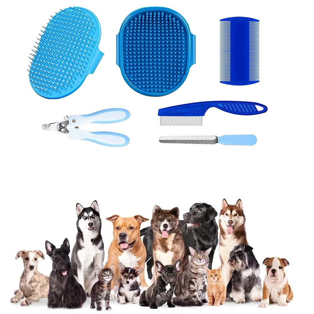 7 artículos para mascotas para mascotas baño masaje cepillo de masaje peine de masaje perro guantes de baño guantes de masaje para limpieza
