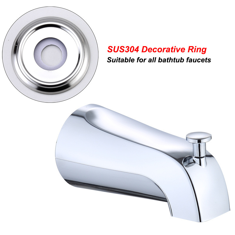 Concealed Faucet American Bathtub Outlet Sus304 Decorative Cover Bathroom Accessories North American Concealed Shower Set