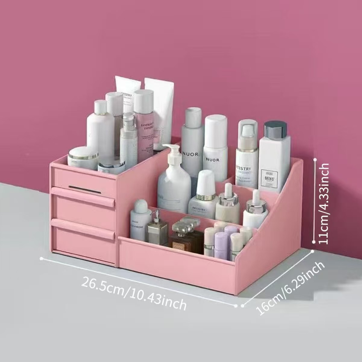 Nordic powder [desktop cosmetics storage box] boxed