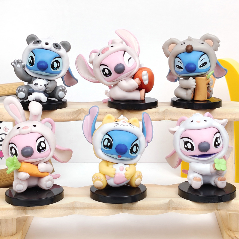 クロスボーダーステッチブラインドボックスアニマルパーティー ステッチフィギュア 周辺人形 人形装飾品 おもちゃ ガシャポン人形|undefined