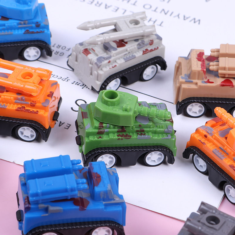 Modelo de misiles de tanques de retorno, vehículos militares, vehículos blindados transfronterizos, niños, juguetes de regalo de huevos