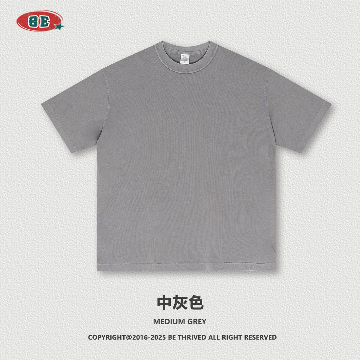 BE ropa de hombre | 2025 verano americano marca de moda europea y americana casual top de media manga para hombre camiseta de manga corta lavada contra el coche para hombre de moda